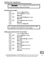 Preview for 81 page of AUDIOLINE BigTel 110 Operating Instructions Manual