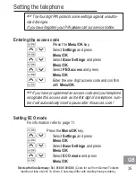 Preview for 85 page of AUDIOLINE BigTel 110 Operating Instructions Manual