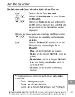 Preview for 43 page of AUDIOLINE BigTel 118 Operating Instructions Manual