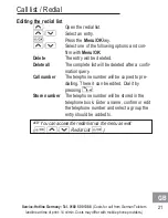 Preview for 81 page of AUDIOLINE BigTel 118 Operating Instructions Manual