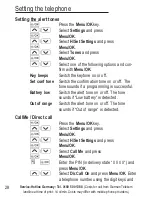 Preview for 88 page of AUDIOLINE BigTel 118 Operating Instructions Manual