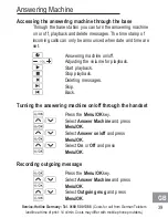 Preview for 99 page of AUDIOLINE BigTel 118 Operating Instructions Manual