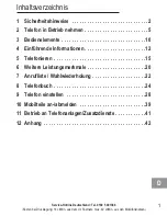 Preview for 3 page of AUDIOLINE BIGTEL 120 Operating Instructions Manual