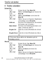 Preview for 30 page of AUDIOLINE BIGTEL 120 Operating Instructions Manual