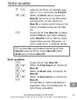 Preview for 33 page of AUDIOLINE BIGTEL 120 Operating Instructions Manual