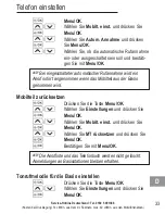 Preview for 35 page of AUDIOLINE BIGTEL 120 Operating Instructions Manual