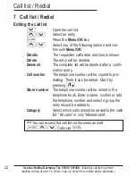 Preview for 74 page of AUDIOLINE BIGTEL 120 Operating Instructions Manual