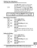 Preview for 83 page of AUDIOLINE BIGTEL 120 Operating Instructions Manual