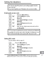 Preview for 89 page of AUDIOLINE BIGTEL 120 Operating Instructions Manual