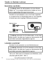 Preview for 8 page of AUDIOLINE BigTel 200 Operating Instructions Manual