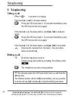 Preview for 64 page of AUDIOLINE BigTel 200 Operating Instructions Manual