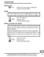 Preview for 65 page of AUDIOLINE BigTel 200 Operating Instructions Manual