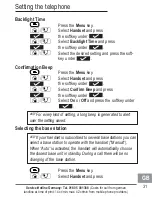 Preview for 81 page of AUDIOLINE BigTel 200 Operating Instructions Manual