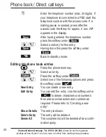 Предварительный просмотр 84 страницы AUDIOLINE BigTel 280 Operating Instructions Manual