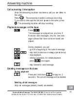 Предварительный просмотр 101 страницы AUDIOLINE BigTel 280 Operating Instructions Manual