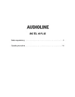 Preview for 2 page of AUDIOLINE BIGTEL 49 PLUS Operating Instructions Manual