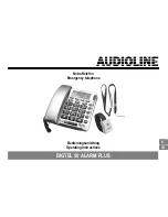 Предварительный просмотр 1 страницы AUDIOLINE BIGTEL 50 ALARM PLUS Operating Instructions Manual