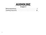 Preview for 2 page of AUDIOLINE Compact-S Operating Instructions Manual