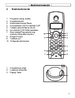 Предварительный просмотр 7 страницы AUDIOLINE DECT 4100 Operating Instructions Manual