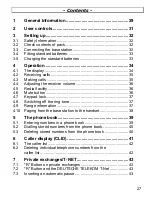 Предварительный просмотр 27 страницы AUDIOLINE DECT 4100 Operating Instructions Manual