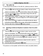 Предварительный просмотр 42 страницы AUDIOLINE DECT 4100 Operating Instructions Manual