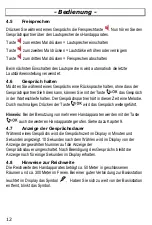 Preview for 12 page of AUDIOLINE DECT 7500micro Operating Instructions Manual