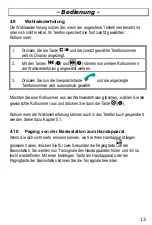 Preview for 13 page of AUDIOLINE DECT 7500micro Operating Instructions Manual