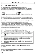 Preview for 14 page of AUDIOLINE DECT 7500micro Operating Instructions Manual