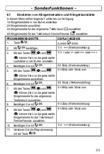 Preview for 23 page of AUDIOLINE DECT 7500micro Operating Instructions Manual