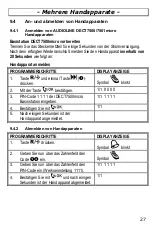 Preview for 27 page of AUDIOLINE DECT 7500micro Operating Instructions Manual