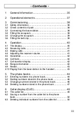 Preview for 33 page of AUDIOLINE DECT 7500micro Operating Instructions Manual