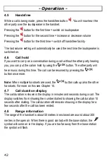 Preview for 42 page of AUDIOLINE DECT 7500micro Operating Instructions Manual