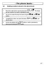 Preview for 47 page of AUDIOLINE DECT 7500micro Operating Instructions Manual