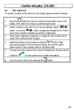 Preview for 49 page of AUDIOLINE DECT 7500micro Operating Instructions Manual