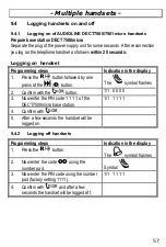 Preview for 57 page of AUDIOLINE DECT 7500micro Operating Instructions Manual