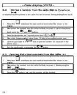 Preview for 58 page of AUDIOLINE DECT 7800B Operating Instructions Manual