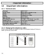 Preview for 76 page of AUDIOLINE DECT 7800B Operating Instructions Manual