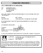 Preview for 78 page of AUDIOLINE DECT 7800B Operating Instructions Manual