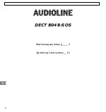 Предварительный просмотр 2 страницы AUDIOLINE DECT 8048-SOS Operating Instructions Manual