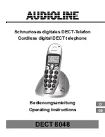 AUDIOLINE DECT 8048 Operating Instructions Manual preview