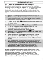 Preview for 9 page of AUDIOLINE DECT-Handset Operating Instructions Manual