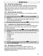 Preview for 15 page of AUDIOLINE DECT-Handset Operating Instructions Manual