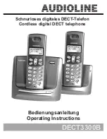 Предварительный просмотр 1 страницы AUDIOLINE DECT3300B Operating Instructions Manual