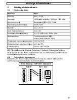 Предварительный просмотр 47 страницы AUDIOLINE DECT3800 Operating Instructions Manual