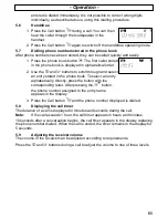 Предварительный просмотр 65 страницы AUDIOLINE DECT3800 Operating Instructions Manual