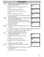 Предварительный просмотр 71 страницы AUDIOLINE DECT3800 Operating Instructions Manual