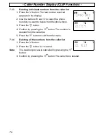 Предварительный просмотр 74 страницы AUDIOLINE DECT3800 Operating Instructions Manual