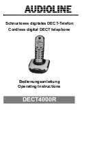 AUDIOLINE DECT4000R Operating Instructions Manual preview