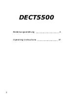 Preview for 2 page of AUDIOLINE DECT5500 Operating Instructions Manual