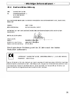 Preview for 35 page of AUDIOLINE DECT5500 Operating Instructions Manual